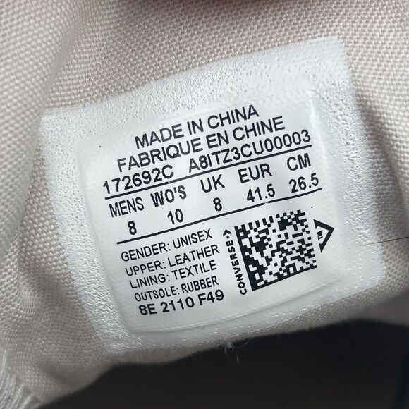 Converse Chuck Men's 8 Taylor 70 Seasonal Color Suede Hi 172692c DESERT SAND - Picture 7 of 11